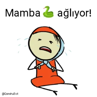 😭 emoji Mamba🐍 @Qonshubot Telegram sticker 14 of 31