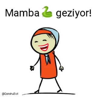 🚶‍♂️ emoji Mamba🐍 @Qonshubot Telegram sticker 10 of 31