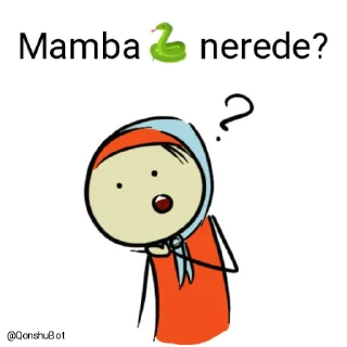 🤔 emoji Mamba🐍 @Qonshubot Telegram sticker 5 of 31