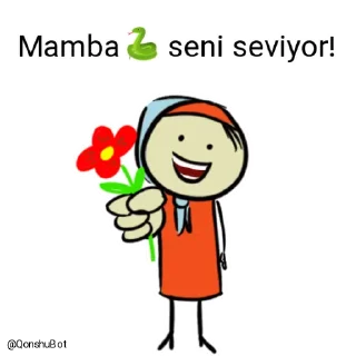 ❤️ emoji Mamba🐍 @Qonshubot Telegram sticker 8 of 31