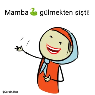 🤣 emoji Mamba🐍 @Qonshubot Telegram sticker 23 of 31