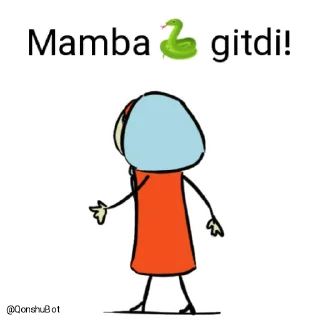 ✋️ emoji Mamba🐍 @Qonshubot Telegram sticker 2 of 31