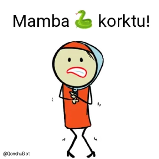 😰 emoji Mamba🐍 @Qonshubot Telegram sticker 15 of 31