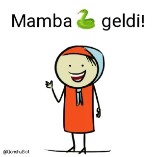 ✋️ emoji Mamba🐍 @Qonshubot Telegram sticker 1 of 31