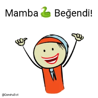 👍 emoji Mamba🐍 @Qonshubot Telegram sticker 20 of 31