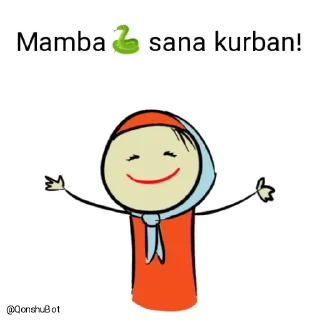 🤗 emoji Mamba🐍 @Qonshubot Telegram sticker 18 of 31