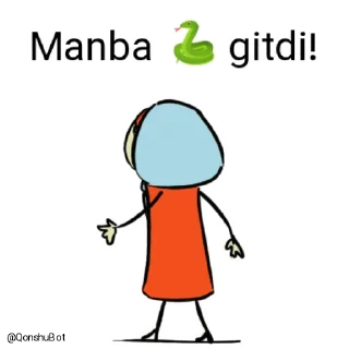 Sticker from Manba 🐍 @Qonshubot