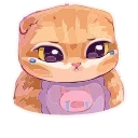 😢 emoji @stickery ' @emodzy Telegram sticker 16 of 49