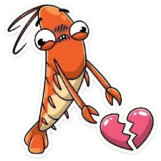 🥵 emoji Креветка 🍤 by @offstikbot Telegram sticker 6 of 17