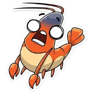 😍 emoji Креветка 🍤 by @offstikbot Telegram sticker 12 of 17