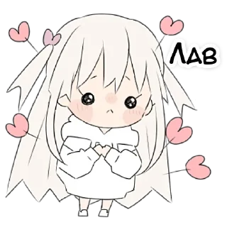 Sticker from Милая тян