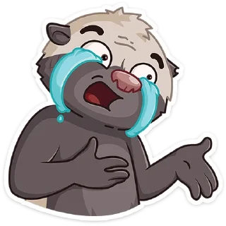 😭 emoji Медоед Хоня :: @stickroom Telegram sticker 17 of 48