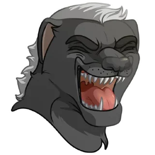 😆 emoji Медоед Telegram sticker 13 of 24