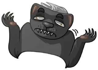 🤷‍♀️ emoji Медоед Telegram sticker 23 of 24