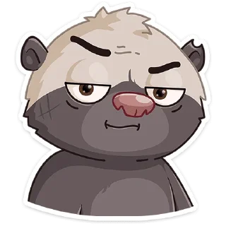 🤨 emoji Медоед Хоня :: @stickroom Telegram sticker 3 of 48