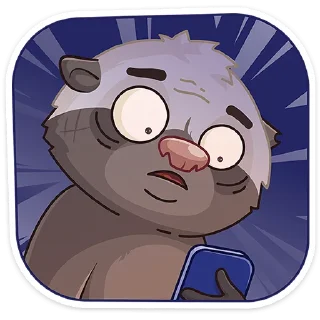 😳 emoji Медоед Хоня :: @stickroom Telegram sticker 12 of 48