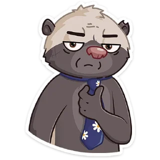 👔 emoji Медоед Хоня :: @stickroom Telegram sticker 22 of 48