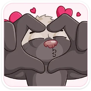 ❤️ emoji Медоед Хоня :: @stickroom Telegram sticker 5 of 48