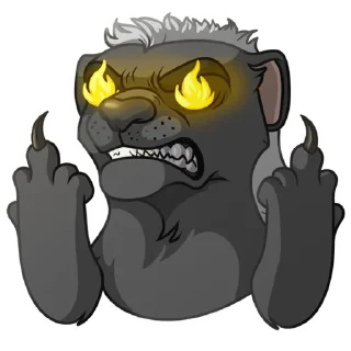 🤬 emoji Медоед Telegram sticker 10 of 24