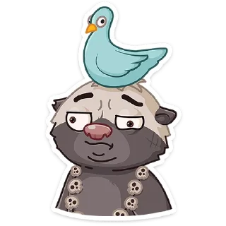 😕 emoji Медоед Хоня :: @stickroom Telegram sticker 23 of 48