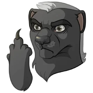 🖕 emoji Медоед Telegram sticker 9 of 24