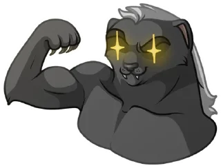 💪 emoji Медоед Telegram sticker 20 of 24