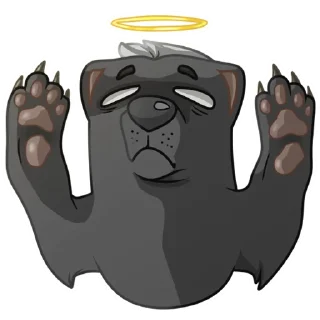 😇 emoji Медоед Telegram sticker 22 of 24