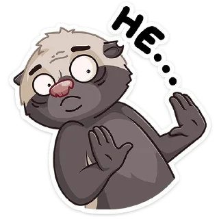 🙅‍♂️ emoji Медоед Хоня :: @stickroom Telegram sticker 7 of 48