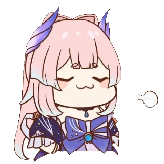 😌 emoji Кокоми Telegram sticker 15 of 19