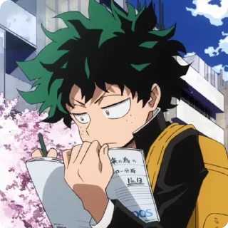 🤓 emoji izuku by itsunux @StickersPackRobot Telegram sticker 9 of 92
