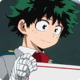 😖 emoji izuku by itsunux @StickersPackRobot Telegram sticker 2 of 92