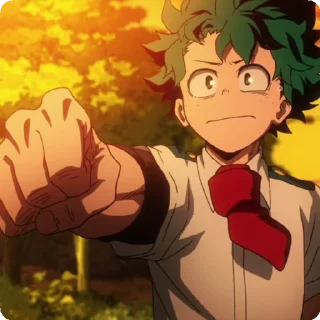 😪 emoji izuku by itsunux @StickersPackRobot Telegram sticker 16 of 92