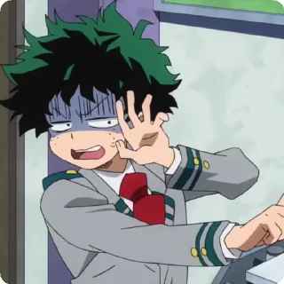 🥶 emoji izuku by itsunux @StickersPackRobot Telegram sticker 8 of 92