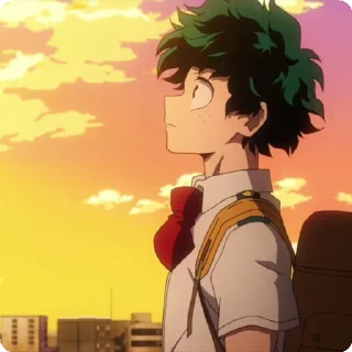 😔 emoji izuku by itsunux @StickersPackRobot Telegram sticker 18 of 92