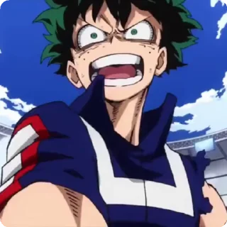 😡 emoji izuku by itsunux @StickersPackRobot Telegram sticker 6 of 92