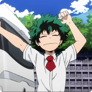 😮‍💨 emoji izuku by itsunux @StickersPackRobot Telegram sticker 24 of 92