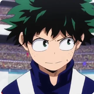 😖 emoji izuku by itsunux @StickersPackRobot Telegram sticker 1 of 92