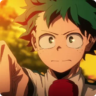 😪 emoji izuku by itsunux @StickersPackRobot Telegram sticker 17 of 92