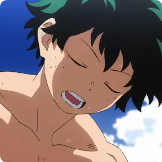 😮‍💨 emoji izuku by itsunux @StickersPackRobot Telegram sticker 21 of 92
