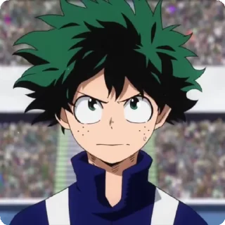 😠 emoji izuku by itsunux @StickersPackRobot Telegram sticker 5 of 92