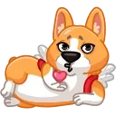 Sticker from Muffin the Corgi