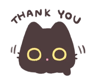 🐈‍⬛ emoji 🍮  ⪨   ·— кисюля !  @cute_stickers_emoji Telegram sticker 14 of 32