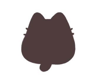 🐈‍⬛ emoji 🍮  ⪨   ·— кисюля !  @cute_stickers_emoji Telegram sticker 12 of 32