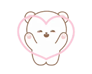 Sticker from 🍮  ⪨   ·— мишка !  @cute_stickers_emoji