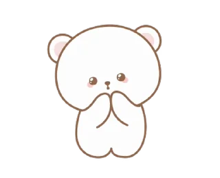 🍥 emoji 🍮  ⪨   ·— мишка !  @cute_stickers_emoji Telegram sticker 7 of 24