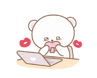 🍥 emoji 🍮  ⪨   ·— мишка !  @cute_stickers_emoji Telegram sticker 8 of 24