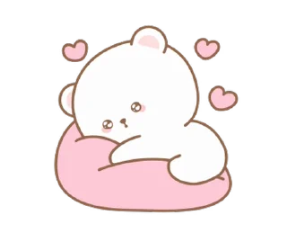 Sticker from 🍮  ⪨   ·— мишка !  @cute_stickers_emoji