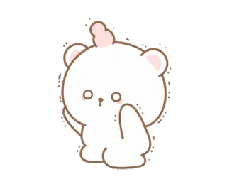 🍥 emoji 🍮  ⪨   ·— мишка !  @cute_stickers_emoji Telegram sticker 20 of 24