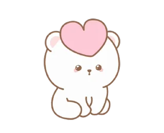 Sticker from 🍮  ⪨   ·— мишка !  @cute_stickers_emoji