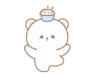🍥 emoji 🍮  ⪨   ·— мишка !  @cute_stickers_emoji Telegram sticker 23 of 24